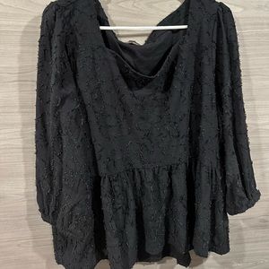Loft Square Neck Textured Top